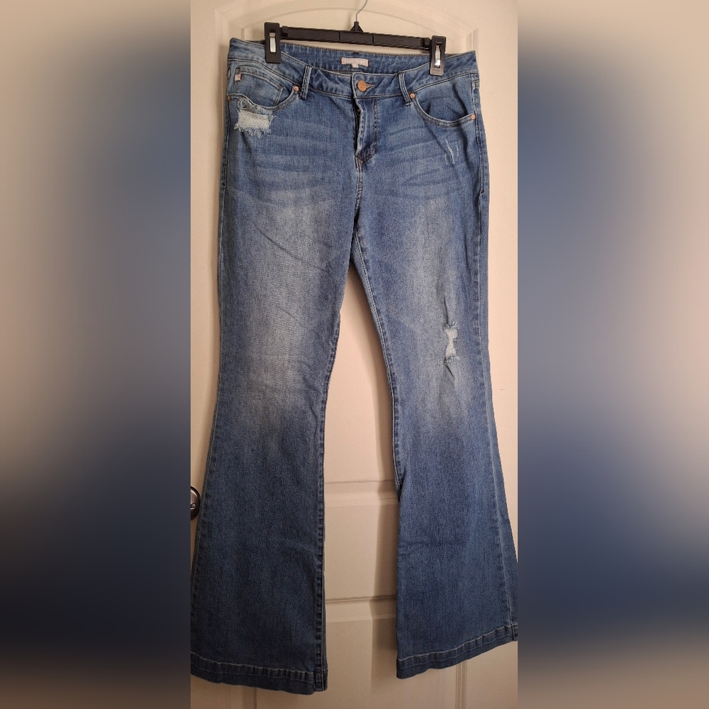 Dear JohnBlue Flare Womens Jeans Bootcut Size 30 Wedtern Rodeo Boho Basic Offic
